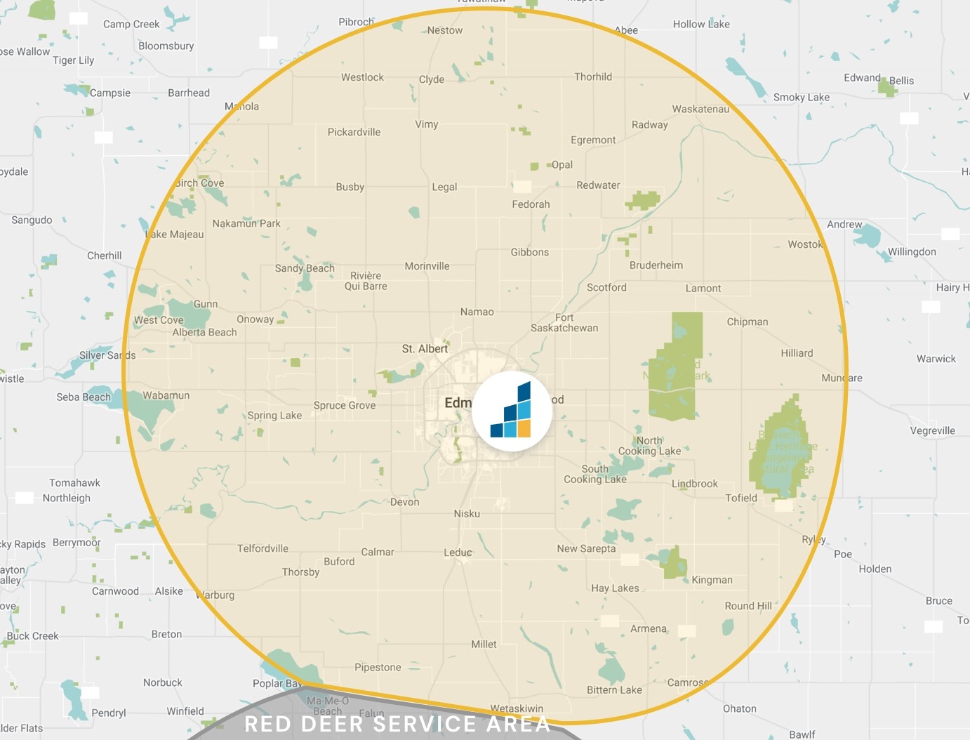 Edmonton's Location Map