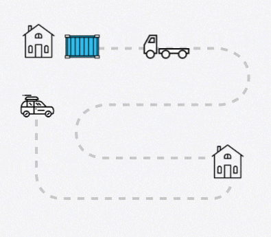 Local Moving Company Diagram - BigSteelBox