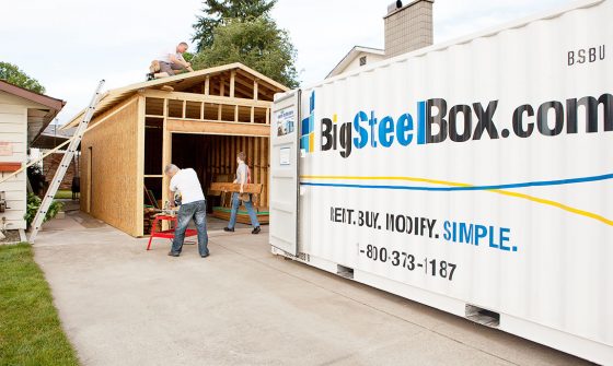 Storage during home renovations - BigSteelBox